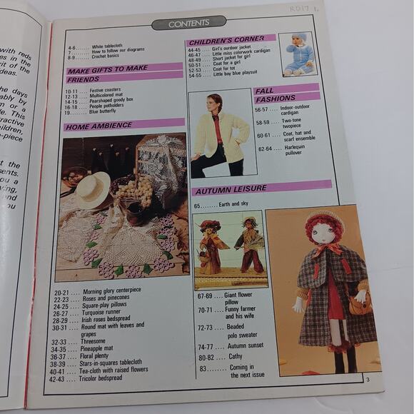 Vintage Magic Crochet Magazine Oct 1985 Christmas Presents Projects - Picture 5 of 6